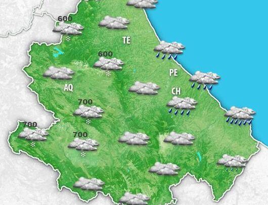 Meteo Abruzzo: instabile e freddo fino al weekend con neve fino in collina