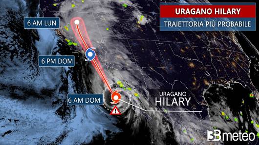 Meteo – Imminente arrivo in California dell’uragano Hilary. Previste inondazioni di portata storica con grave pericolo per la vita. Foto e video