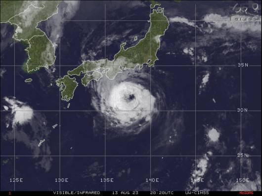 Typhoon Lan made a landfall in Japan causing destructions and evacuations