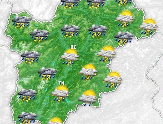 Meteo Trentino Alto Adige: weekend, dal caldo africano ai temporali e clima fresco