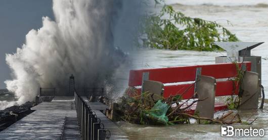 Cronaca meteo – Uragano Hans sul Nord Europa. Venti fino a 130km/h, allagamenti, gravi danni e vittime. Foto e video