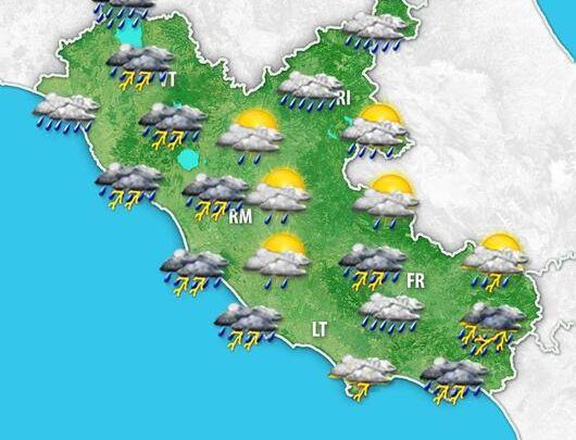 Meteo Lazio. In arrivo qualche pioggia o qualche temporale, anche forte nel weekend con netto abbassamento delle temperature