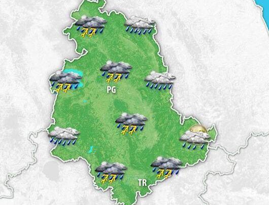 Meteo Umbria: giovedì qualche pioggia, forte perturbazione entro sabato