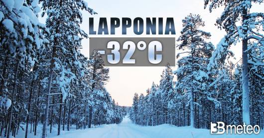 Cronaca meteo. La Scandinavia sprofonda nel grande gelo. Fino a -32°C in Lapponia, tra le poche zone più fredde rispetto alla media