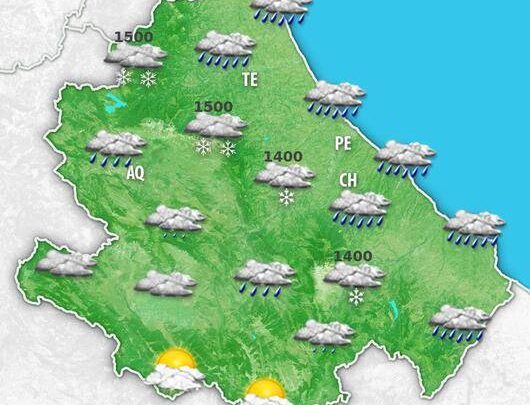 Meteo Abruzzo. Inizio settimana stabile, in attesa di una perturbazione da martedì con piogge, temporali, calo termico, neve in Appennino e venti in rinforzo