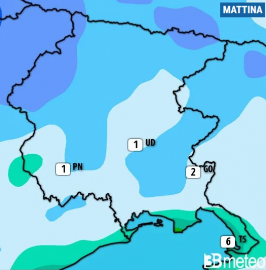 Meteo Friuli Venezia Giulia. Irruzione artica nel weekend, con brusco calo delle temperature, vento forte e locali nevicate