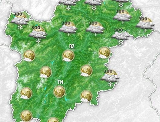 Meteo Trentino Alto Adige. Irruzione artica nel weekend, con brusco calo delle temperature, vento forte e locali nevicate fino a bassa quota