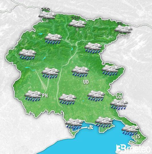 Meteo Friuli Venezia Giulia. Venerdì impulso freddo in arrivo con pioggia e neve; sole nel weekend