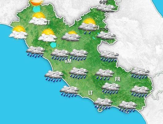 Meteo Lazio: nuovo peggioramento in arrivo, con pioggia e neve in alta collina