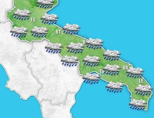 Meteo Puglia. Torna la pioggia nel weekend con venti di Scirocco, le previsioni