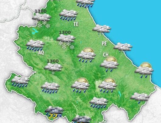 Meteo Abruzzo. Perturbazione atlantica in arrivo venerdì, torna qualche pioggia e rinforzano i venti di Garbino. Graduale miglioramento nel weekend