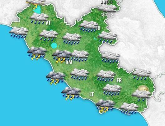 Meteo Lazio. Tornano piogge, temporali e neve sull’Appennino. La tendenza fino al weekend