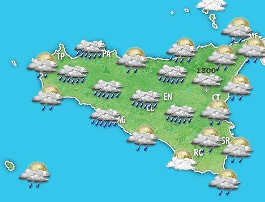 Meteo Sicilia. Anticiclone in declino, tornano le piogge e rinforzano i venti nel weekend di Carnevale
