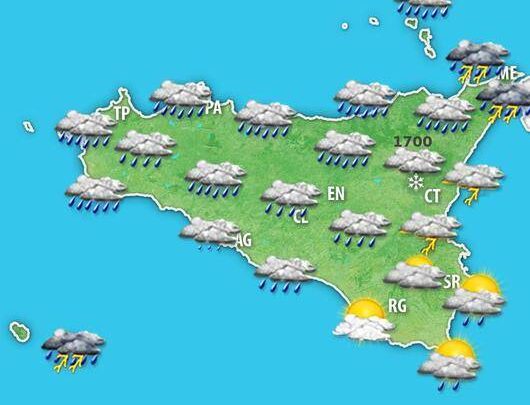 Meteo Sicilia – Forti piogge in arrivo nel weekend, prossima settimana con altro maltempo