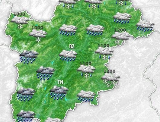 Meteo Trentino Alto Adige. Da giovedì perturbazione atlantica con prime piogge, anche intense venerdì con neve in montagna. Tempo a tratti instabile almeno fino al weekend