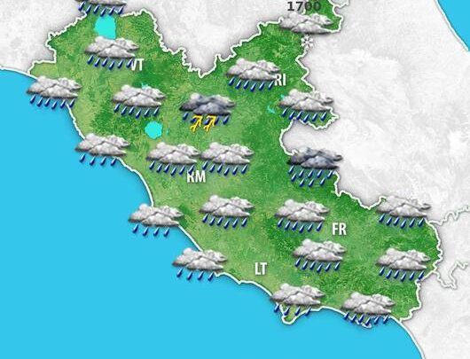 Meteo Lazio. Ondata di maltempo in arrivo, pioggia e temporali venerdì. Weekend a tratti instabile