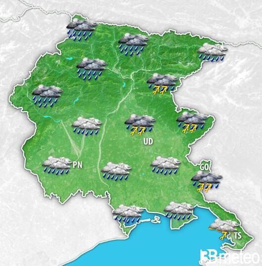 Meteo Friuli Venezia-Giulia: serie di perturbazioni in transito, rischio Pasqua e Pasquetta bagnate