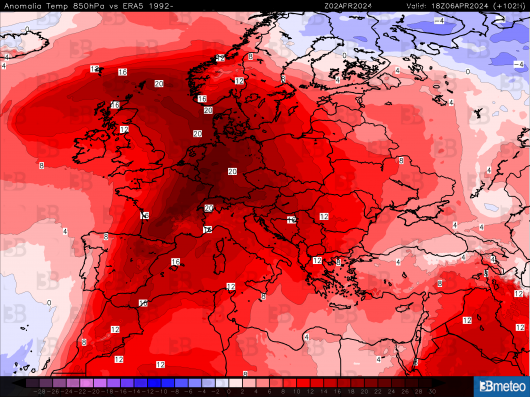 Meteo. Forte ondata di caldo imminente sull’Europa centro-occidentale, verso i 30°C. Gli stati coinvolti