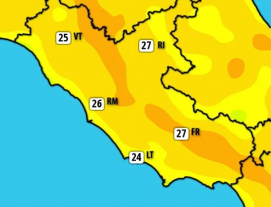 Meteo Lazio. Scoppia la primavera, sole prevalente e punte di 27/28°C lunedì