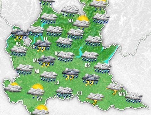 Meteo Lombardia. Imminente peggioramento, dal primo maggio tornano piogge e temporali anche forti