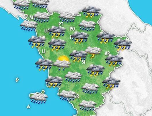 Meteo Toscana. Inizialmente soleggiato e caldo, ma entro il primo maggio tornano piogge e temporali anche forti con temperature in calo