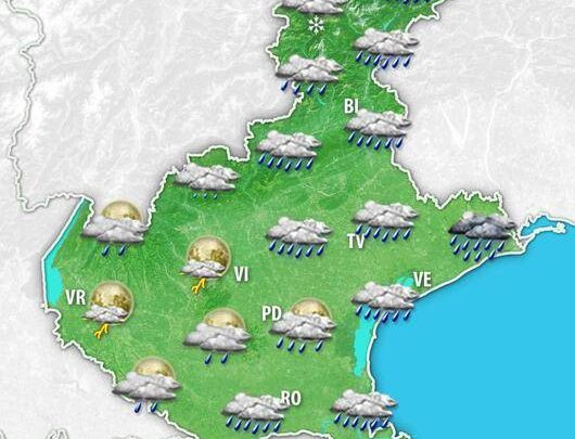 Meteo Veneto: domenica estiva, poi cambia tutto con temporali e tracollo termico
