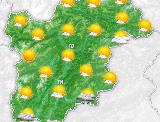Meteo Trentino Alto Adige: da martedì arriva aria più fredda, vento e qualche temporale