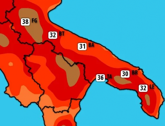 Meteo Puglia. In compagnia dell’anticiclone, caldo in aumento nel weekend