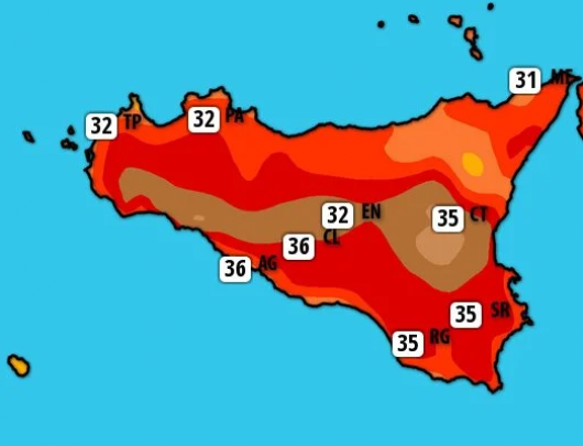 Meteo Sicilia. Dominio anticiclonico, tempo stabile, soleggiato e molto caldo almeno fino a inizio agosto