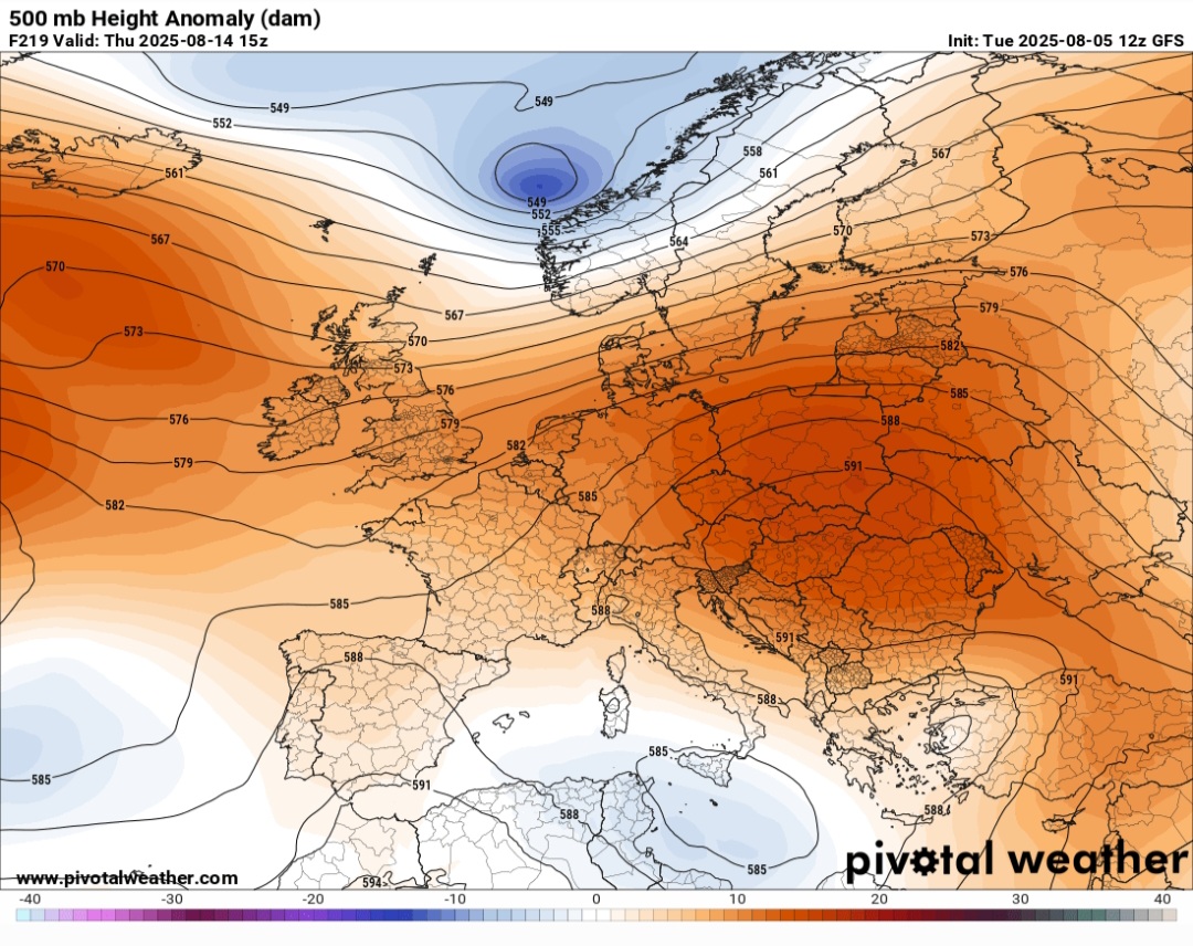 Anticiclone africano cede