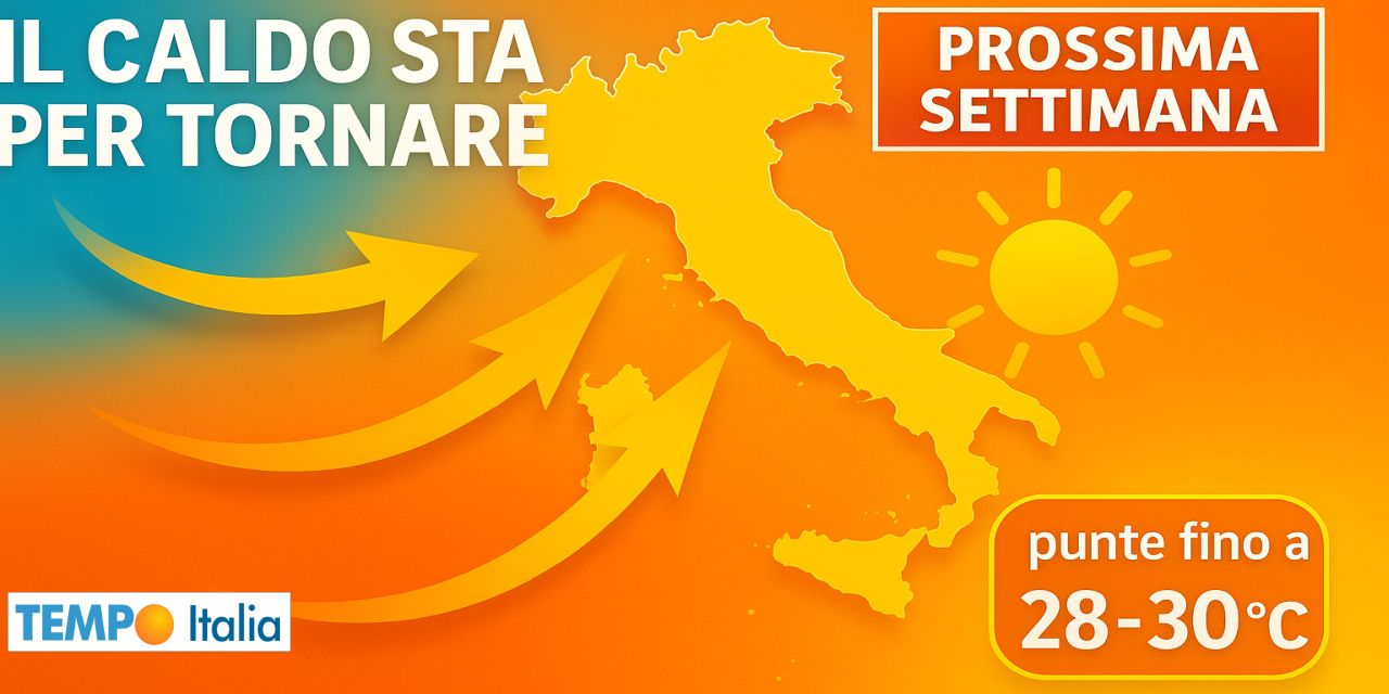 Cambia tutto la prossima settimana
