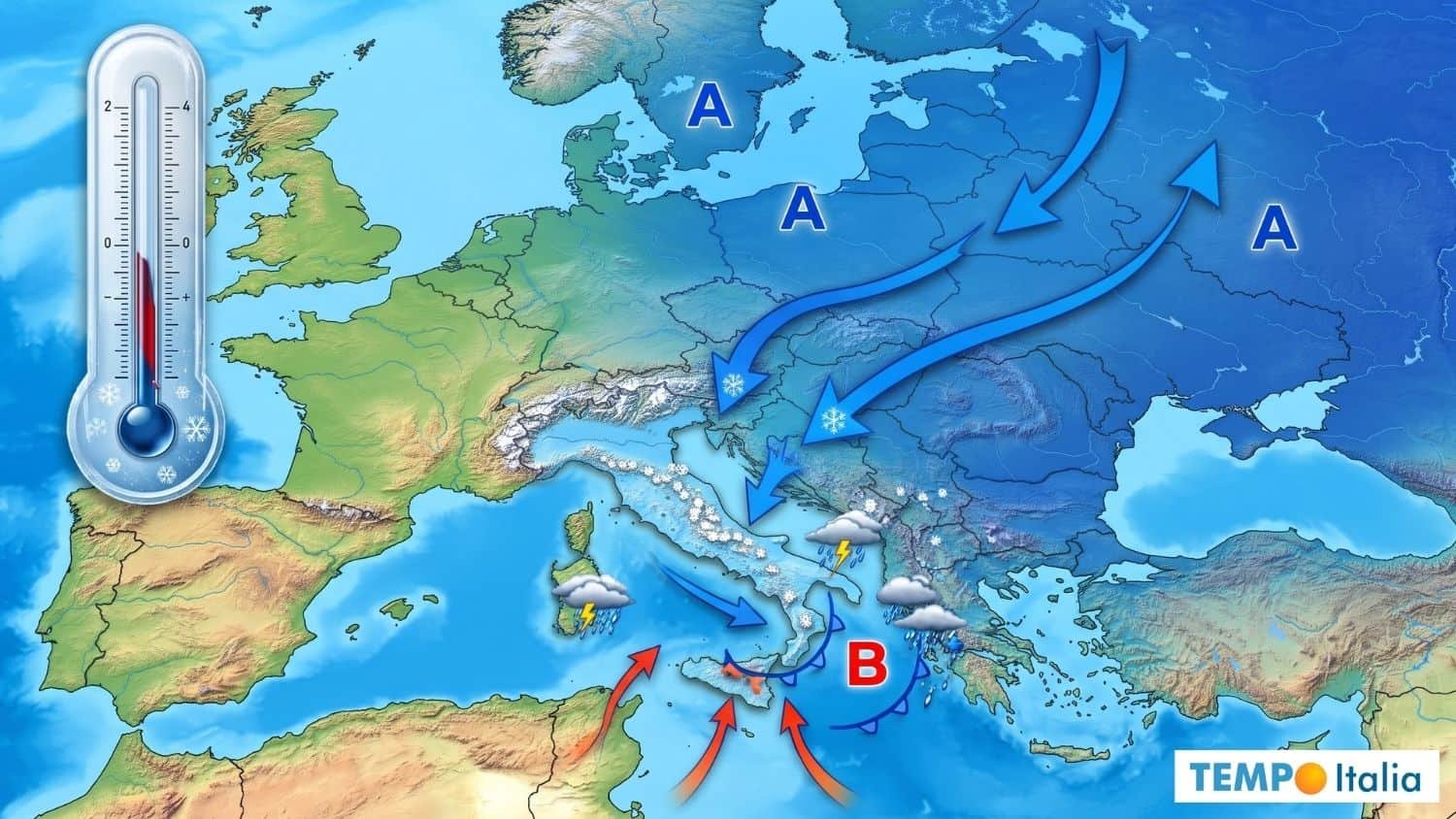 Freddo in arrivo a inizio Novembre: primo assaggio d'Inverno 1 Freddo in arrivo a inizio Novembre primo assaggio dinverno sullItalia