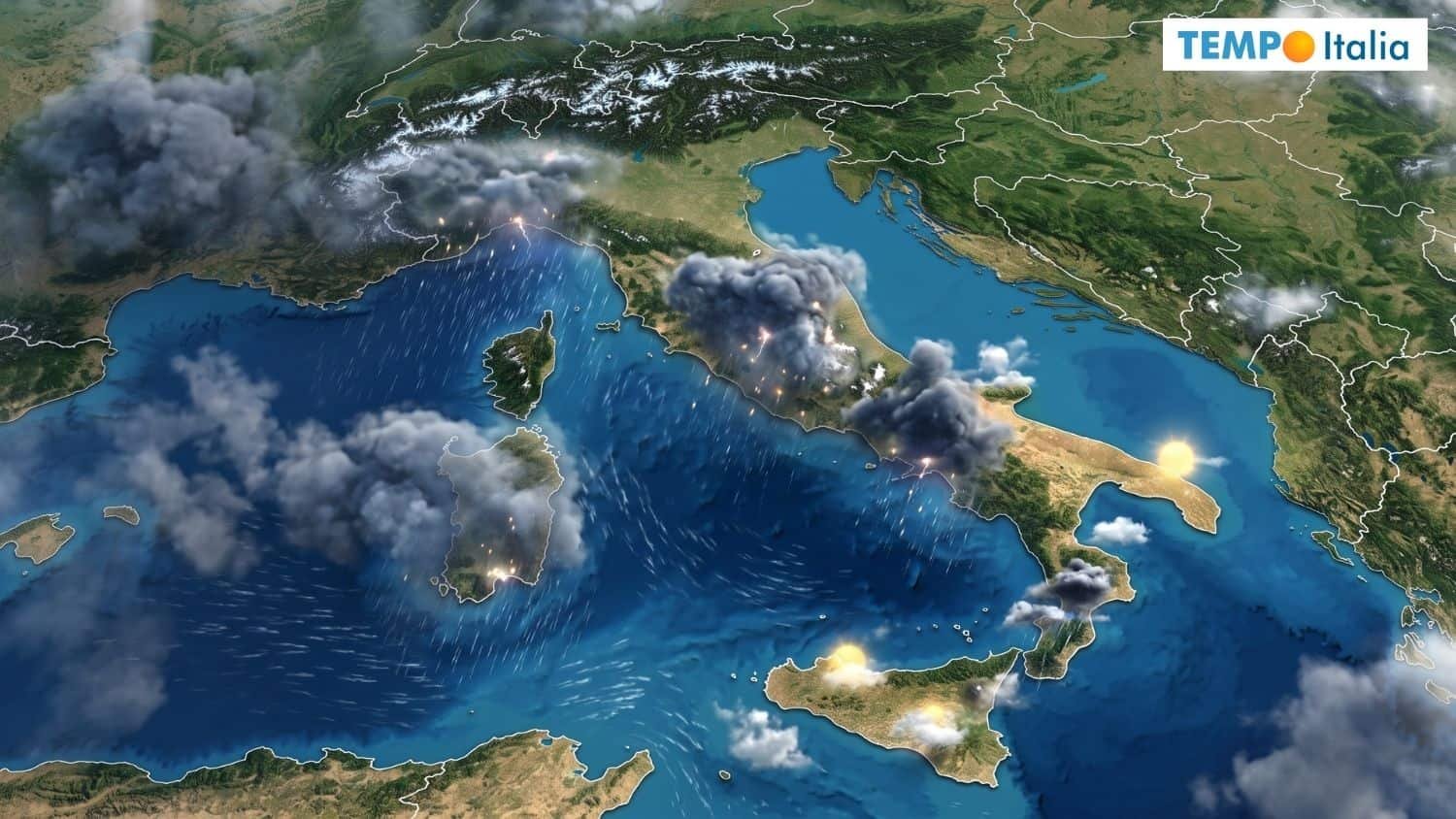 Prossimi giorni: da Martedì forte maltempo al Nord e sul Tirreno 6 Sensibile peggioramento da martedi hr