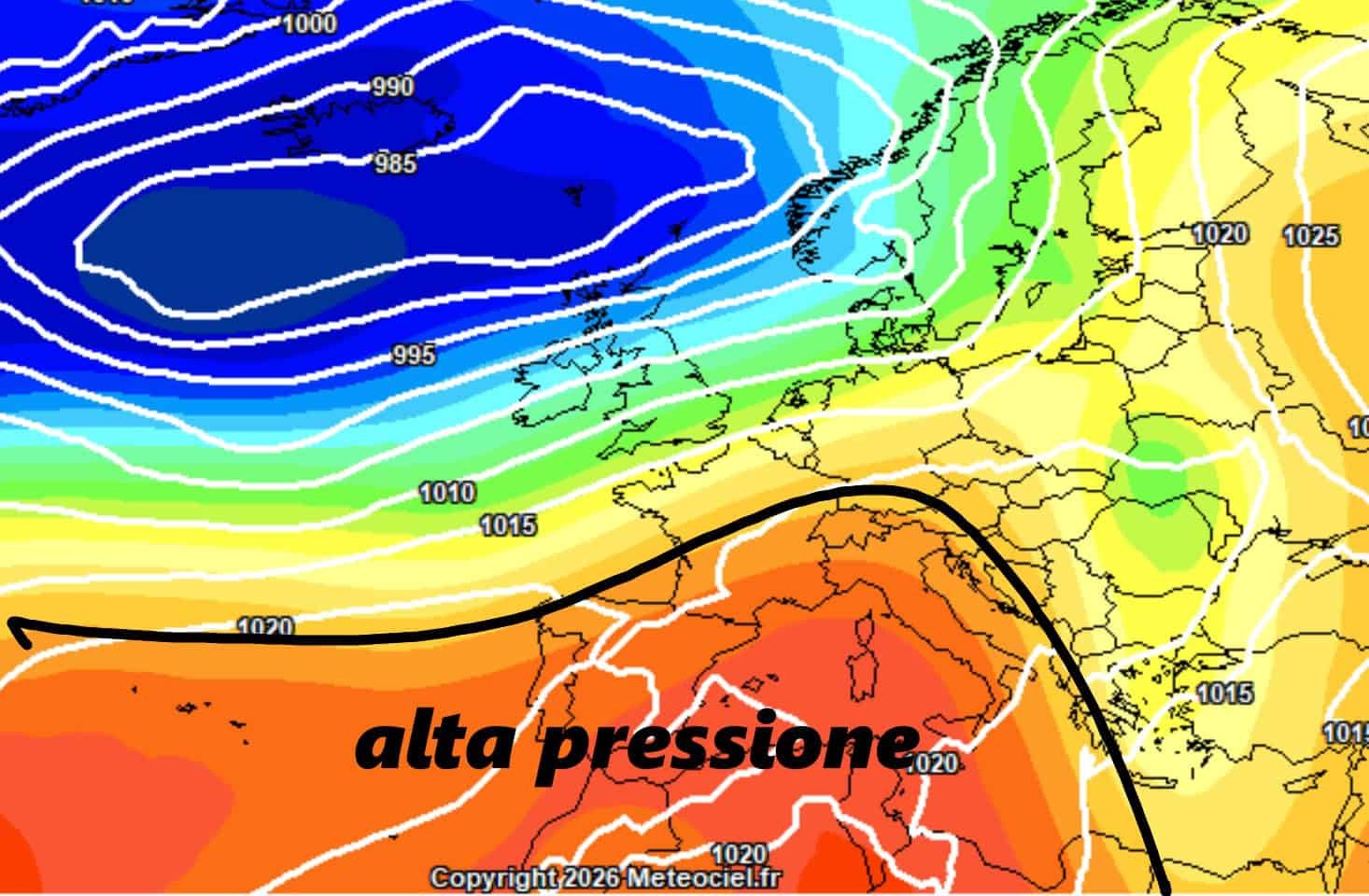Ritorno dell'Alta Pressione da Mercoledì 28 sull'Italia: stop piogge e clima mite 10 altapre 1
